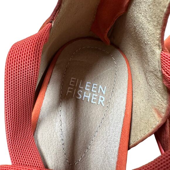 Eileen Fisher Star TN Sandals Orange Women's Size 6 Excellent Used Condition - Picture 6 of 8